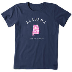 Women's Alabama Daisies Short Sleeve Crusher Tee