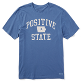 Men's Positive State Iowa Short Sleeve Crusher Tee