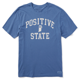 Men's Positive State Rhode Island Short Sleeve Crusher Tee