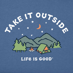 Men's Take it Outside Camping Short Sleeve Crusher Tee