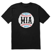 Men's Miami Baseball Short Sleeve Crusher Tee