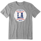 Men's LA Baseball Short Sleeve Crusher Tee