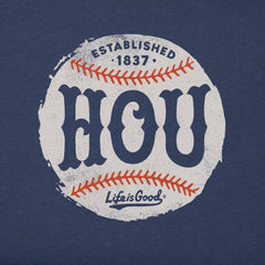 Women's Houston Baseball Short Sleeve Crusher Tee
