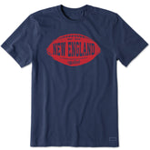Men's New England Football Short Sleeve Crusher Tee