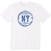Men's NY Basketball Short Sleeve Crusher Tee