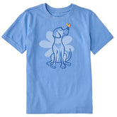 Kids Spring Daisy Dog Short Sleeve Crusher Tee