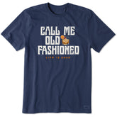 Men's Old Fashioned Drink Short Sleeve Crusher Tee