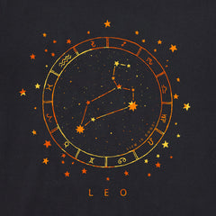 Men's Zodiac Constellation Leo Short Sleeve Crusher Tee