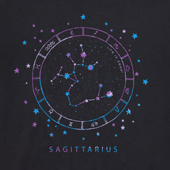 Men's Zodiac Constellation Sagittarius Short Sleeve Crusher Tee
