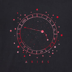 Men's Zodiac Constellation Aries Short Sleeve Crusher Tee