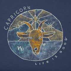 Men's Trippy Capricorn Short Sleeve Crusher Tee