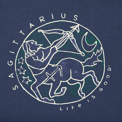 Men's Trippy Sagittarius Short Sleeve Crusher Tee