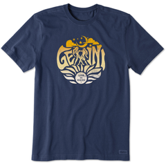 Men's Gemini Zodiac Vibes Short Sleeve Crusher Tee