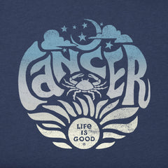 Women's Cancer Zodiac Vibes Short Sleeve Crusher Tee