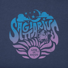 Men's Sagittarius Zodiac Vibes Short Sleeve Crusher Tee