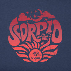 Men's Scorpio Zodiac Vibes Short Sleeve Crusher Tee