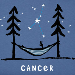 Men's Zodiac Hammock Cancer Short Sleeve Crusher Tee