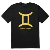 Men's Gemini Sign Tie Dye Short Sleeve Crusher Tee