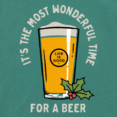Men's Time for a Beer Long Sleeve Crusher Tee