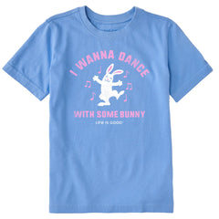 Kids I Wanna Dance with Some Bunny Short Sleeve Crusher Tee