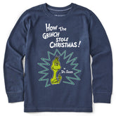 Kids How the Grinch Stole Christmas! Long Sleeve Crusher Tee