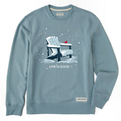 Men's Snowy Adirondack Cardinal Simply True Crew