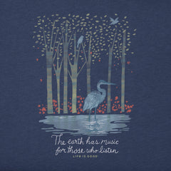 Women's Earth Has Music Heron Simply True Fleece Crew