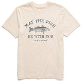 Men's Fish be With You Short Sleeve Crusher Tee