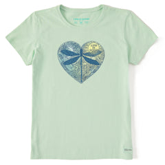 Women's Dragonfly Heart Short Sleeve Tee