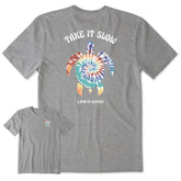 Men's Tie Dye Turtle Short Sleeve Crusher Tee