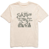 Men's Fish More Stress Less Bass Short Sleeve Crusher Tee