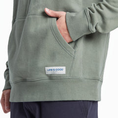 Men's Life Isn't Perfect Mountains Simply True Fleece Hoodie