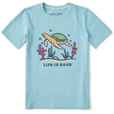 Kids Turtle Sea Landscape Short Sleeve Crusher Tee