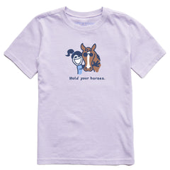Kids Hold Your Horses Short Sleeve Crusher Tee