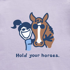 Kids Hold Your Horses Short Sleeve Crusher Tee