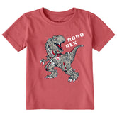 Toddler Robo Rex Short Sleeve Crusher Tee