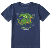 Kids Dragon Facts Short Sleeve Crusher Tee