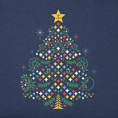 Women's Christmas Tree Sparkles Long Sleeve Crusher Tee