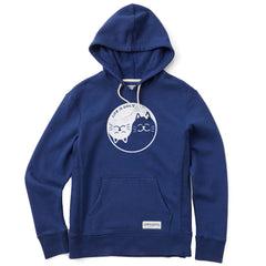 Women's Cat Yin and Yang Simply True Fleece Hoodie