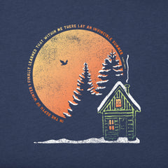 Women's Cabin Landscape Depth of Winter Long Sleeve Crusher Tee
