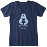 Women's Grandma's Fave Short Sleeve Vee