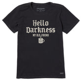 Women's Hello Darkness Coffee Short Sleeve Tee