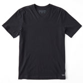 Men's Solid Short Sleeve Crusher Vee