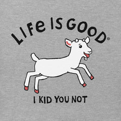 Women's Jumping Baby Goat Short Sleeve Crusher Tee