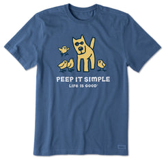 Men's Peep it Simple Short Sleeve Crusher Tee
