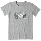 Women's Horse Lover Short Sleeve Crusher Tee