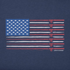 Men's Fishing Flag Short Sleeve Tee