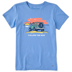 Women's Jackie and Rocket Follow The Sun 4x4 Short Sleeve Tee