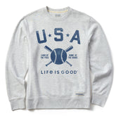 Men's USA Baseball Simply True Fleece Crew
