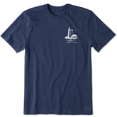 Men's Lighthouse Sea Short Sleeve Crusher Tee